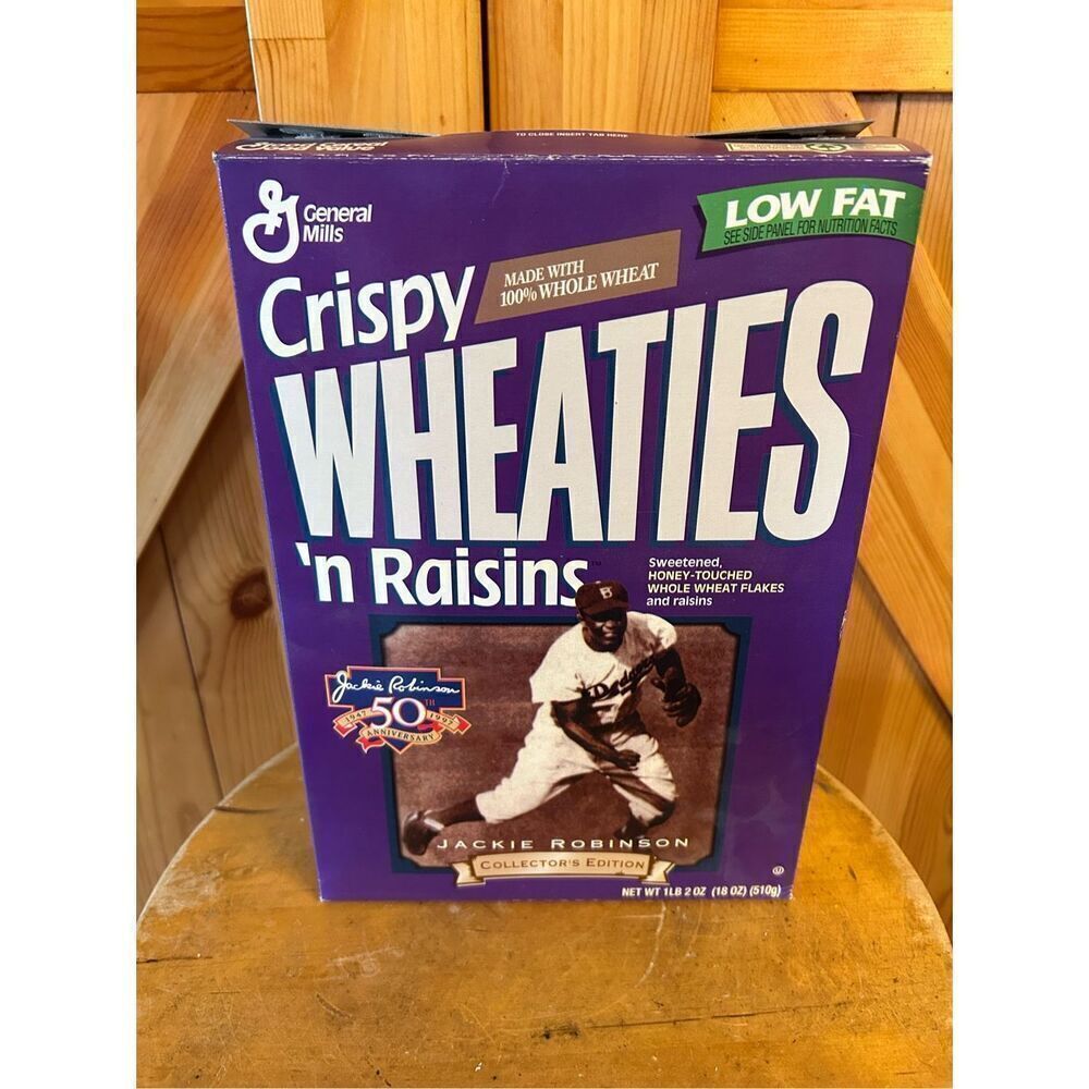 Wheaties Jackie Robinson Collector's Edition 1997 50th Anniversary Empty